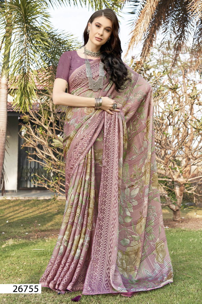 Jagmaya Vol 3 By Vallabhi Printed Brasso Sarees Wholesale Price In Surat
